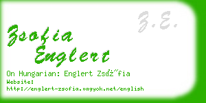 zsofia englert business card